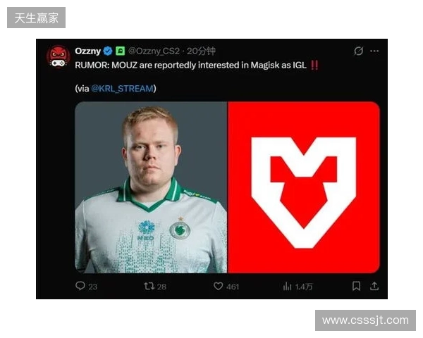 爆料:MOUZ有意引入Magisk出任指挥,Brollan或将下放